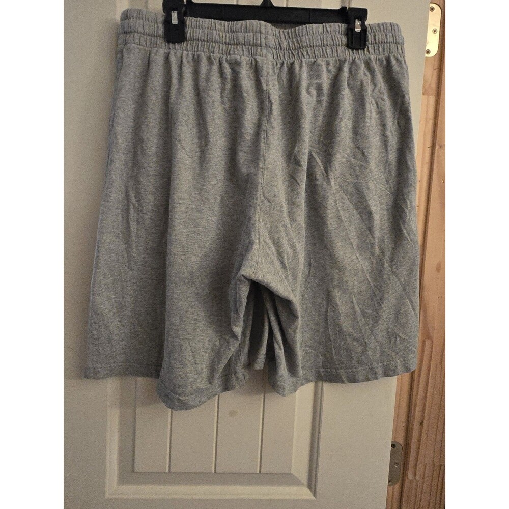 Nike Mens XXL Gray Club Jersey Knit Sweat Shorts Embroidered Swoosh Pockets - Picture 2 of 4